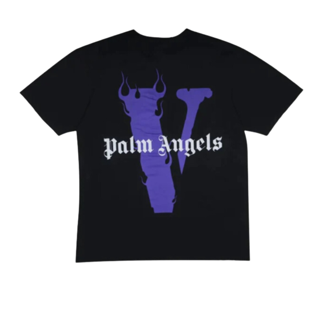 Palm Angels x Vlone Tee "Black/Purple"