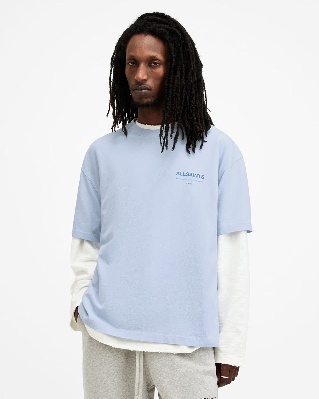 All Saints - Powder Blue Back Logo