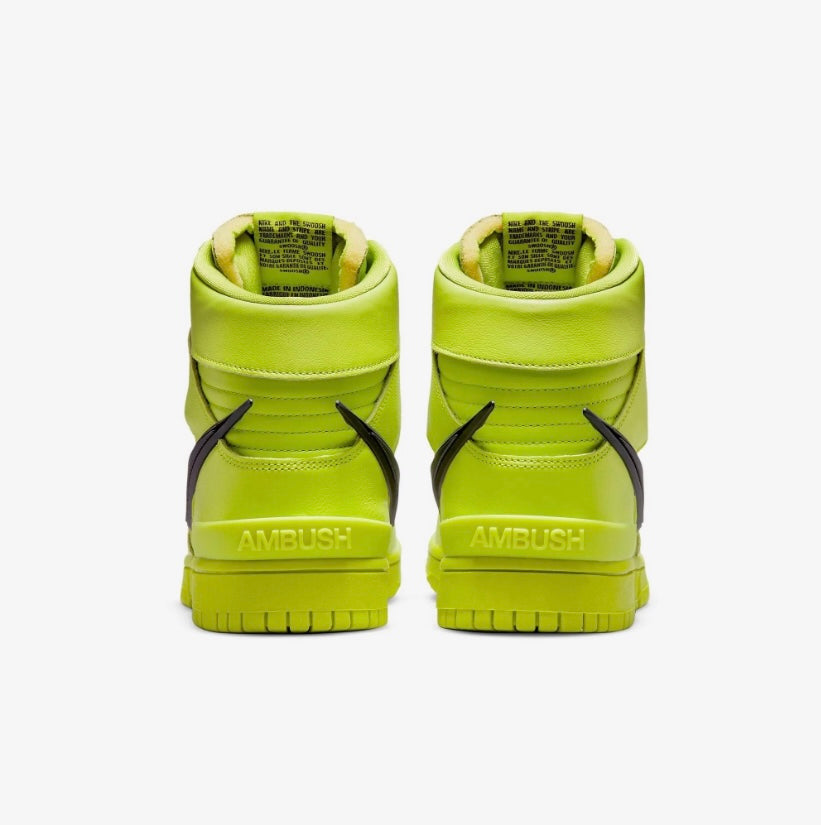 AMBUSH × NIKE DUNK HIGH "FLASH LIME