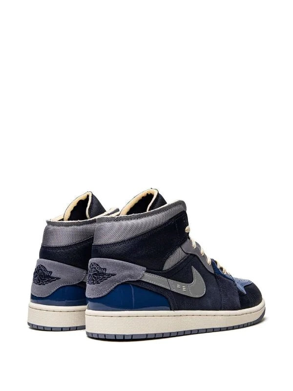 Air Jordan 1 ‘Obsidian Craft' Mid Sneaker Offkicksinc
