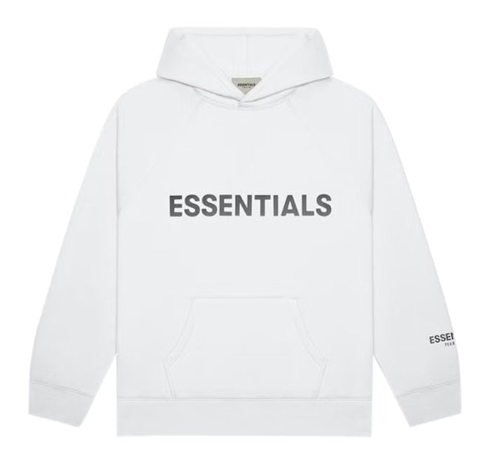 FOG Essentials Pullover Hoodie "Applique Logo White" Apparels Off Kicks