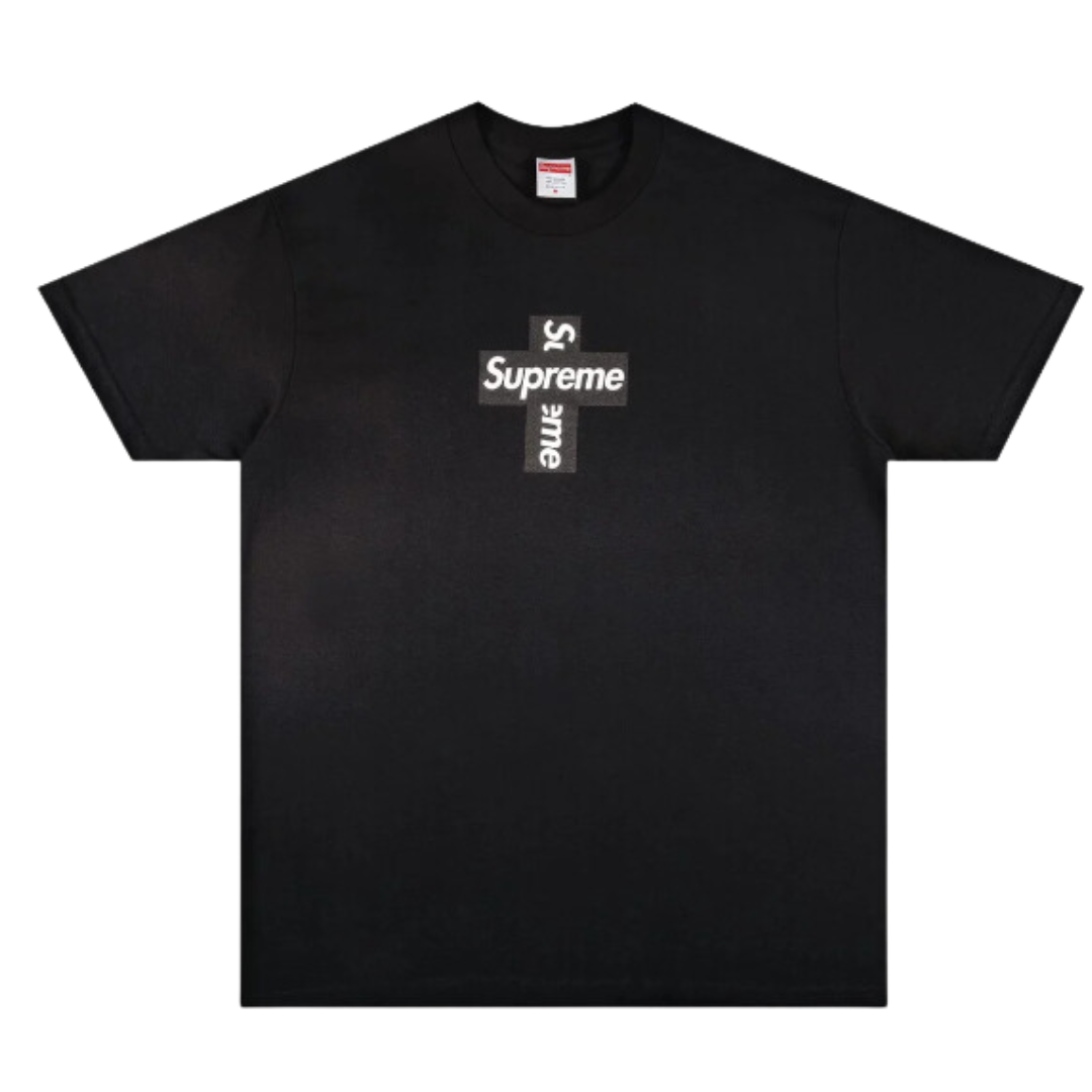 Supreme Cross Logo Tee "Black" Apparels Off Kicks